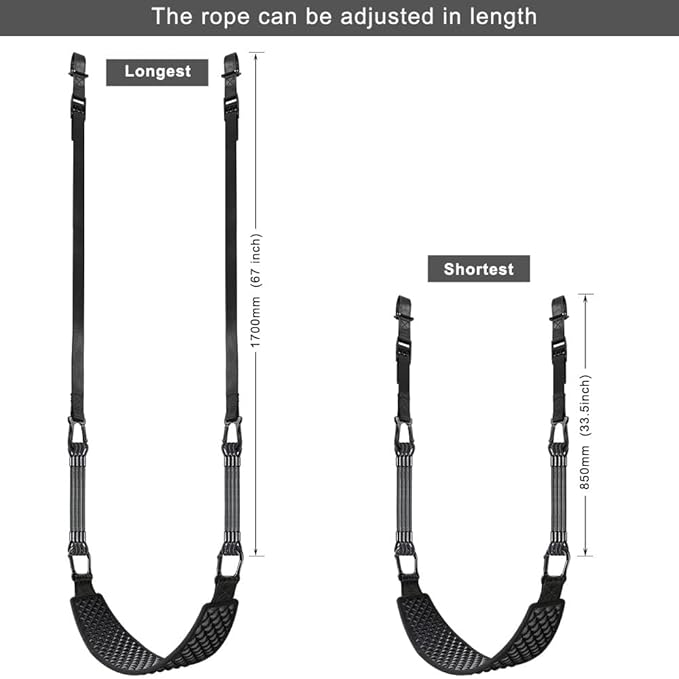 Kipika 48" Ceiling Mounted Pull Up Bar, Heavy Duty Multi-Grip Chin Up Bar,Mounted Pull Up Bar, Adjustable Height, Pull Up Bands for Chin Ups & Body Stretching, Ideal for Home Gym and Strength Training