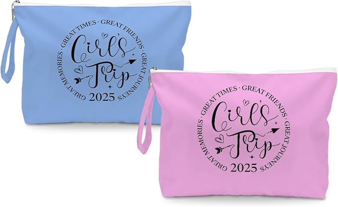 Fokongna 2PCS Girls Trip Gifts Wet Bag Wet Dry Bag Beach Bag Favors for Swimsuit Toiletry Bag Travel Essentials For Women, Beach Travel Gym Wet Dry Bag for Swimsuit Dirty Diaper Bag