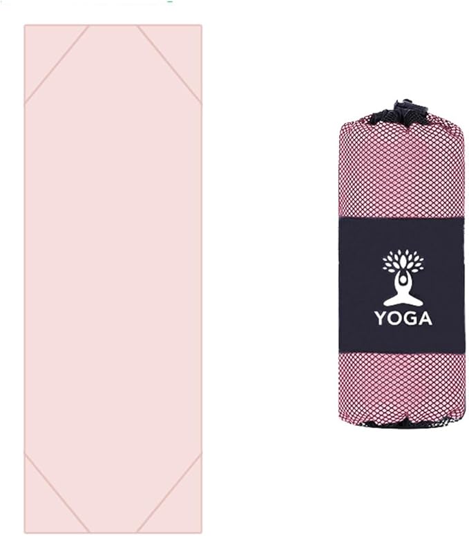 Non-Slip Yoga Towel - Superfiber Yoga Towel, hot Yoga Towel, Moisture Absorption, Sweat Absorption, for in Yoga, Pilates, hot Yoga Easy Travel. Size 25.5"x73" (1Pcs), H Colour