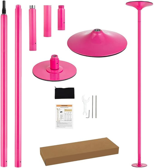 Dance Pole Set -Premium Height Adjustable 7.38-8.85ft Portable 45mm Diameter 360°Spinning Dancing Pole for Home,200KGS Capacity,Drill-Free Installation with Floor-to-Ceiling Stability