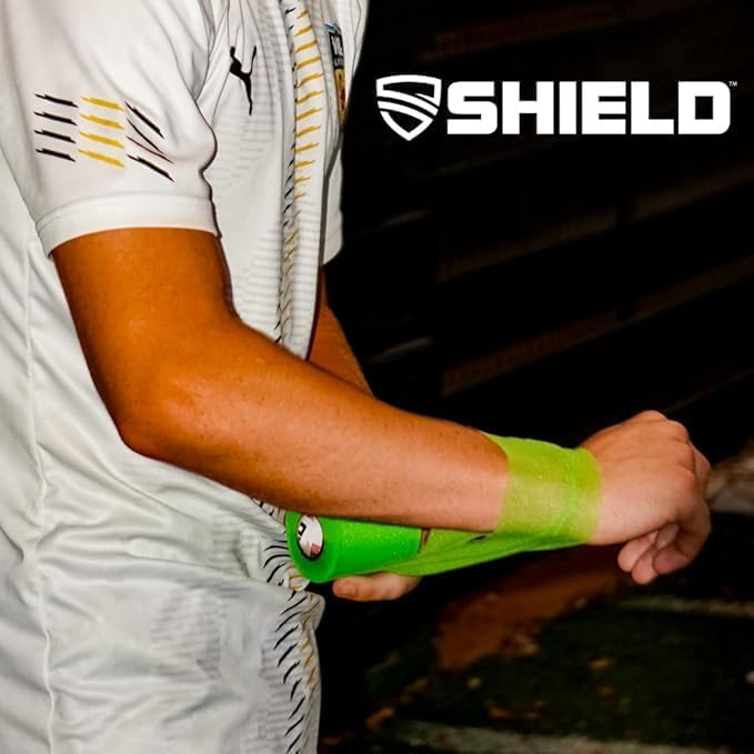 Shield Athletic Underwrap | Bulk Case of 48 Rolls of PreWrap, Hair Tie, Headband, Patellar Support, Pre-Wrap Athletic Tape, 2.75" X 30 SYards, Foam Barrier, Flexible, Breathable (Carolina Blue)