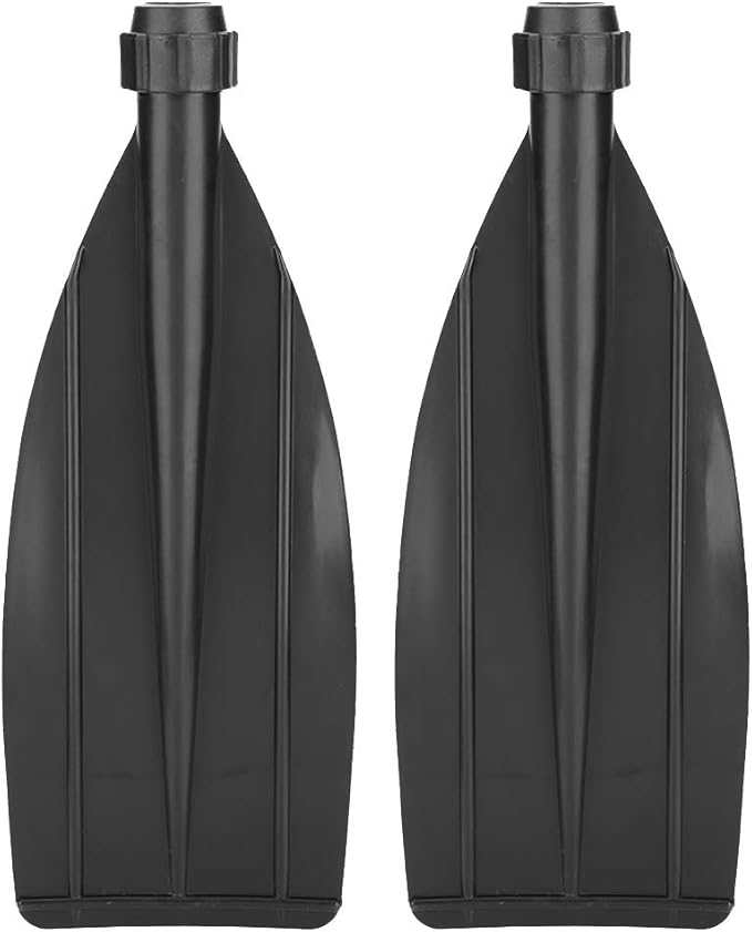 VBESTLIFE Paddle Blade, 1 Pair Kayak Canoe Paddle Blade Leaf Oar Replacement Part Kayak Accessories Black Kayak Paddle Replacement Blade