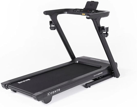 Centr RUNR Foldable Treadmill - Compact Home Design, 3.0 HP Motor, Cloud Cushion & Natural Stride Tech, Bluetooth Heart Rate, 10 mph Speed, 12% Incline, 300 lb Capacity