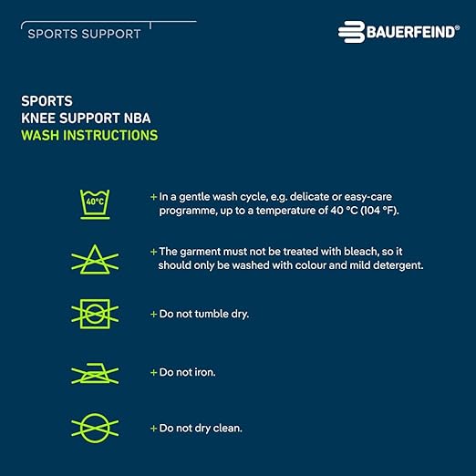 Bauerfeind Sports Knee Support NBA - Officially Licensed Basketball Knee Brace - Relief and Stabilization - Targeted Compression - Lightweight & Durable - Black, Medium