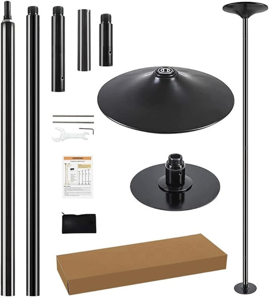 Dance Pole Set -Premium Height Adjustable 7.38-8.85ft Portable 45mm Diameter 360°Spinning Dancing Pole for Home,200KGS Capacity,Drill-Free Installation with Floor-to-Ceiling Stability