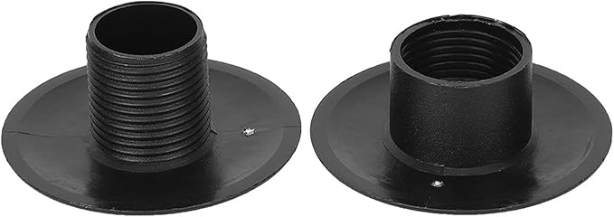 10 Pair of Foosball Machine Bushings,Threaded Structure Foosball Table Parts, Light Weight Table Football Bushings Rods, Black