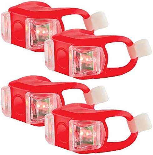 Bright Eyes Silicone Bike Tail Light Rear Safety LED Lights (Red)