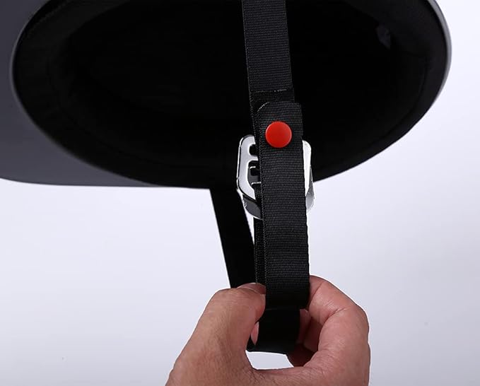 Vintage Open Face Motorcycle Helmet Retro Baseball Cap Half Helmets Men Women for Cruiser Street Scooter Moped Cap Jet with Mask Glasses - DOT Certified