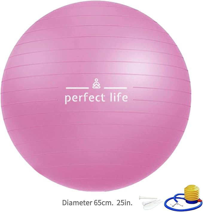 Yoga Set 4 in 1 Yoga Equipment Set. Anti-Burst and Slip Resistant Yoga Ball. Leg Stretcher Strap for Pilates. Free Weight Hula Hoop for Workout. Figure 8 Fitness Resistance Band