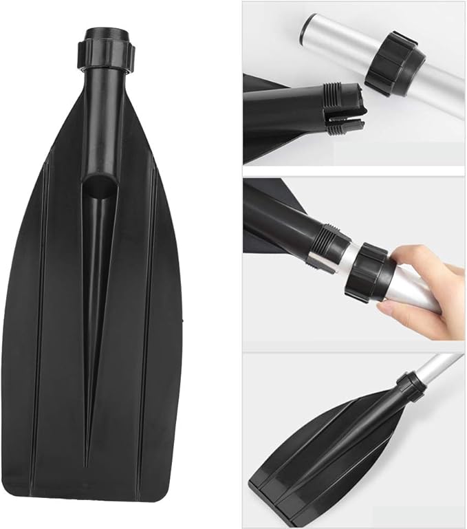 Tbest Canoe Paddle Replacement Blade,Kayak Paddle Replacement Blade,Kayak Paddle Blade,1 Pair Kayak Canoe Boat Paddle Leaf Oar Replacement Accessories Black
