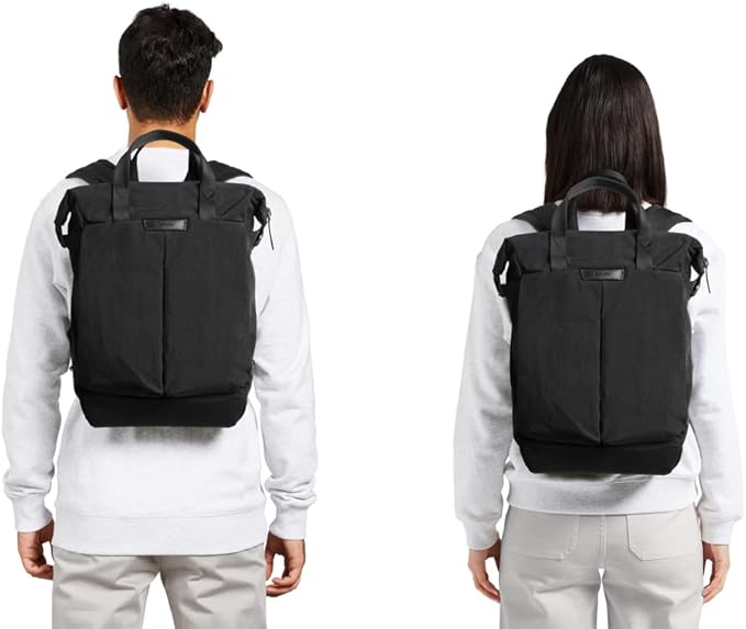 Bellroy Tokyo Totepack, water-resistant woven convertible backpack and tote bag - Raven