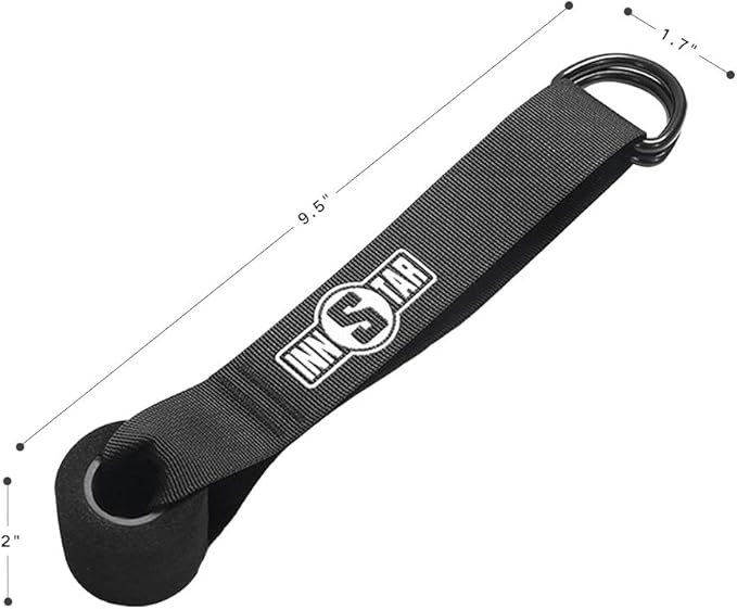 INNSTAR Cable Handles Gym Equipment, Resistance Band Handles with Solid ABS Core Grips, D Handle Cable Attachment, Heavy Duty Exercise Handles, Cable Machine Handles