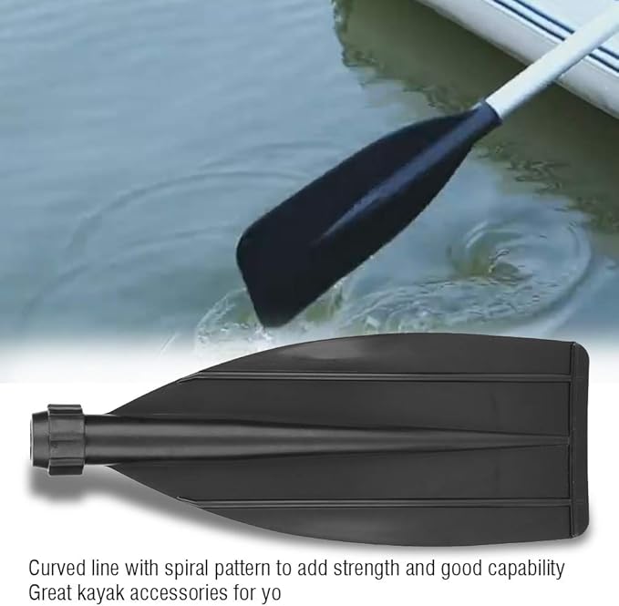 1 Pair, Blade Leaf Oar Replacement Kayak Paddle Replacement Kayak Canoe Paddle Replacement,Paddle Parts Accessories Black