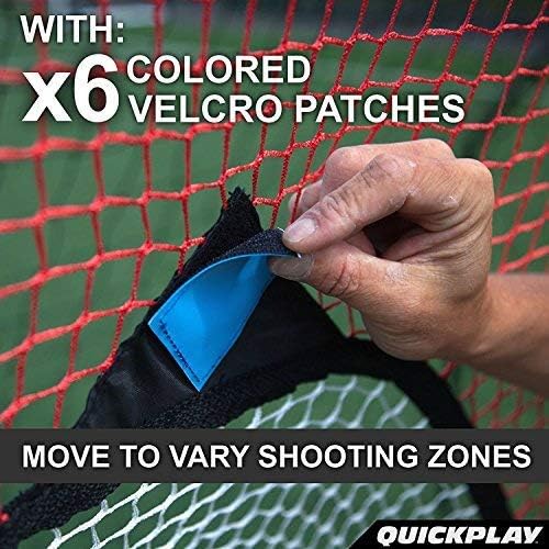 QuickPlay PRO Soccer Target Nets with 7 Scoring Zones – Practice Shooting & Goal Shots | Available in 4 Sizes | Portable Training Equipment | Soccer Frame Not Included