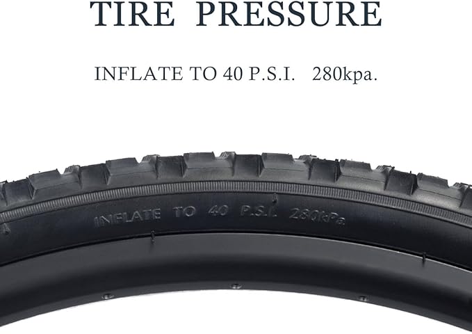 Mountain Bike tire, 24x1.95/26x1.95 Folding Replacement Bicycle Tires with Tire Levers and Tire Tubes, 24''/26'' Mountain Bicycle Tire for MTB Off-Road Bicycle Cycling