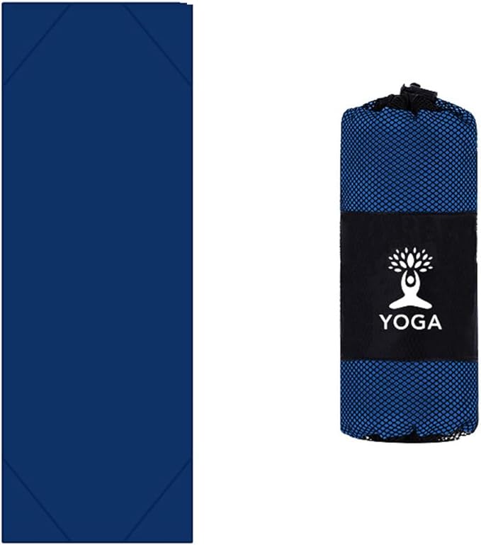 Non-Slip Yoga Towel - Superfiber Yoga Towel, hot Yoga Towel, Moisture Absorption, Sweat Absorption, for in Yoga, Pilates, hot Yoga Easy Travel. Size 25.5"x73" (1Pcs), BColour