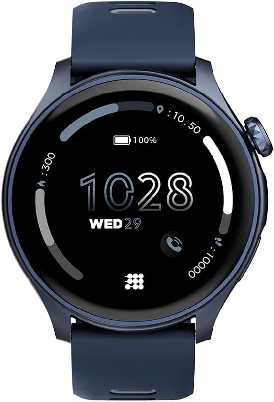 Cubitt Aura Smartwatch/Fitness Tracker with 1.43" Touch AMOLED Screen, Bluetooth Calling, 60+ Sports, Blood Oxygen, Heart Rate, Stress/Sleep Monitor, Waterproof, Step Counter, Compass Support