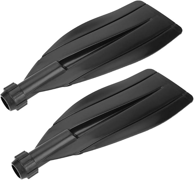 VBESTLIFE Paddle Blade, 1 Pair Kayak Canoe Paddle Blade Leaf Oar Replacement Part Kayak Accessories Black Kayak Paddle Replacement Blade