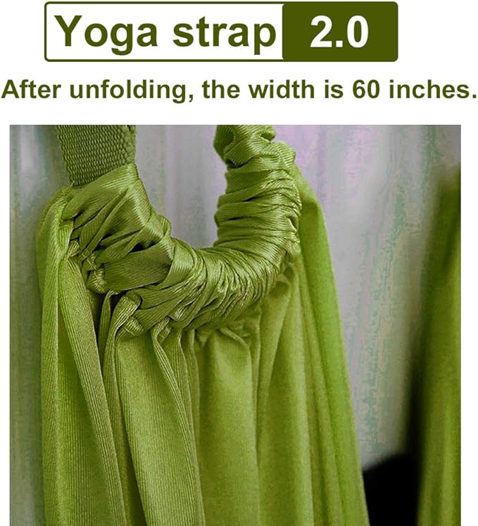 TOCO FREIDO Waist Back Leg Stretch Strap/Yoga Fitness Band, Leg Stretching Assist Trainer, Yoga Stretcher, Back Bend Split Inversion Strap for Fitness, Dance, Ballet, Gymnastics