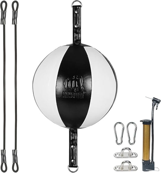 InnoLife Double End Punching Ball Striking Punching Bag Kit, Speed Striking Reflex Kit with Bungee Cords Perfect for Reaction, Agility, and Hand Eye Coordination Training