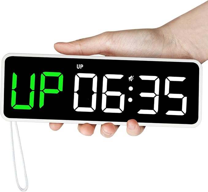 Portable Gym Timer Clock: Fitness Digital Clock with Strong Magnet - Remote Control for Fitness Enthusiasts - Powerful Battery for Home Gym Garage Boxing