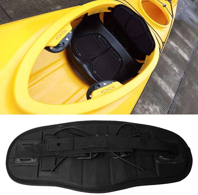 Jadeshay Kayak Backrest Seat Padded, Adjustable Kayak Non-Slip Canoe Seat Backrest Comfortable EVA Foam Pad for Kayaks and Canoes