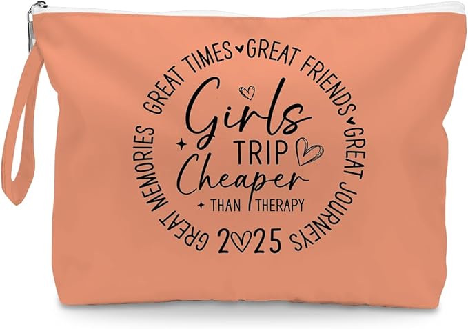 Fokongna Girls Trip Gifts Wet Bag Wet Dry Bag Beach Bags Favors for Swimsuit Toiletry Bags Travel Essentials For Women, For Beach Travel Gym Swimsuit Dirty Clothes Diaper. Orange