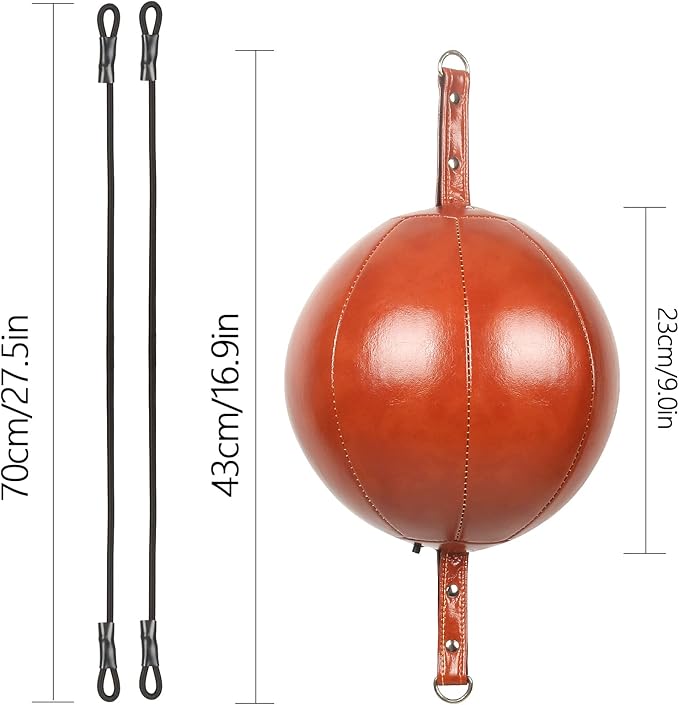 InnoLife Double End Punching Ball Striking Punching Bag Kit, Speed Striking Reflex Kit with Bungee Cords Perfect for Reaction, Agility, and Hand Eye Coordination Training