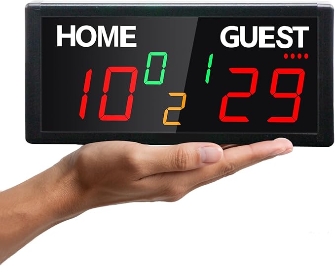 Portable Wireless Digital Scoreboard with Remote Control - Bright LED Display, Multiple Sport Modes & Long Battery Life for Outdoor/Indoor Games, Volleyball, Basketball, Cornhole, Pickleball