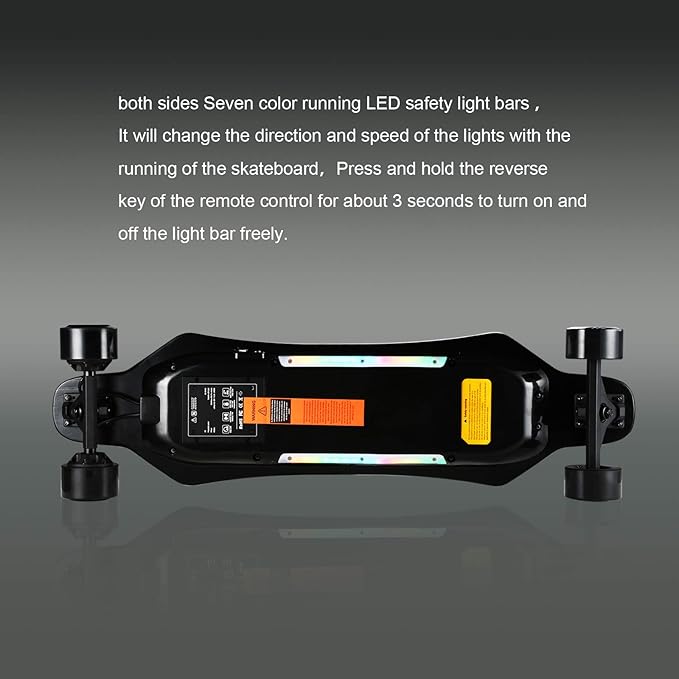 JKING Electric Skateboard Electric Longboard with Remote Control Electric Skateboard,900W Hub-Motor,26 MPH Top Speed，21.8 Miles Range,3 Speed Adjustment，Max Load 330 Lbs,6 Months Warranty