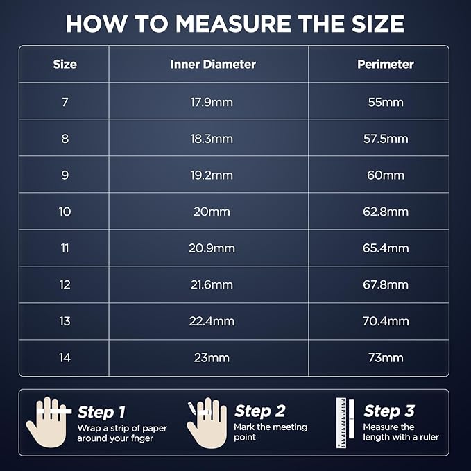 Smart Ring Health Tracker with Display Screen, Sleep Tracker with Heart Rate, Fitness Ring Step Tracker for Activity Monitoring/Steps/Calories,Wireless Charging, for iOS Android (Silver,10#)