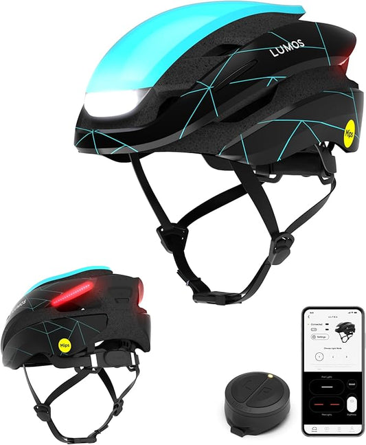 Lumos Ultra Smart Bike Helmet | Customizable Front and Back LED Lights with Turn Signals | Road Bicycle Helmets for Adults: Men, Women