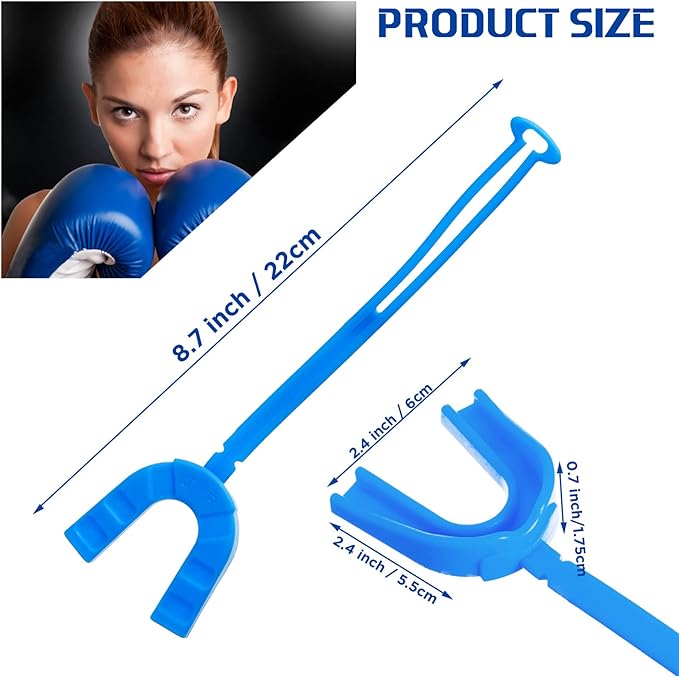 Dunzy 10 Pcs Strapped Mouth Guard Sports Mouthguard with Strap No Boiling Mouthguard Adult Youth Football Mouthpiece Mouth Protector for Boxing Basketball Lacrosse