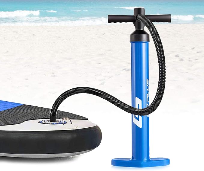 Goplus Double Action Hand Pump with Pressure Gauge for Inflatable Boat SUP