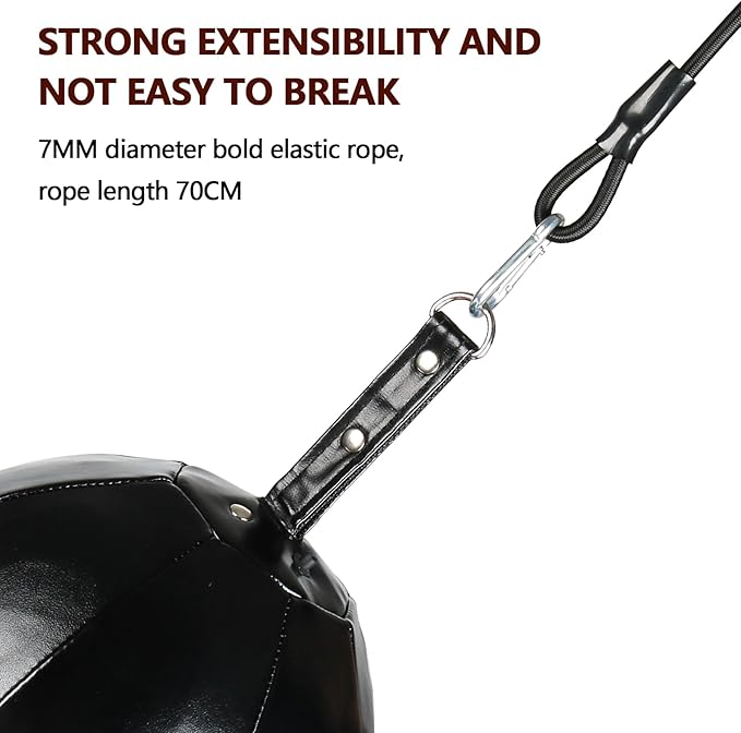 InnoLife Double End Punching Ball Striking Punching Bag Kit, Speed Striking Reflex Kit with Bungee Cords Perfect for Reaction, Agility, and Hand Eye Coordination Training