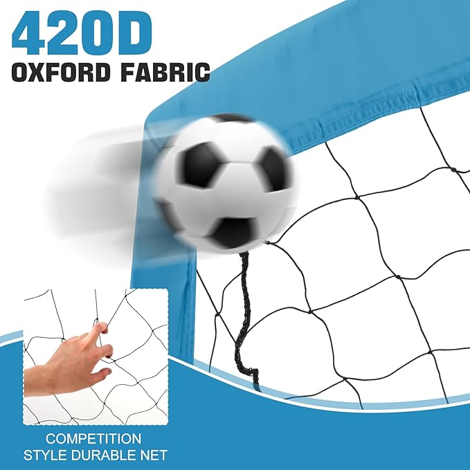 RUNBOW 5x3 ft Portable Kids Soccer Goal for Backyard Practice Soccer Net with Carry Bag