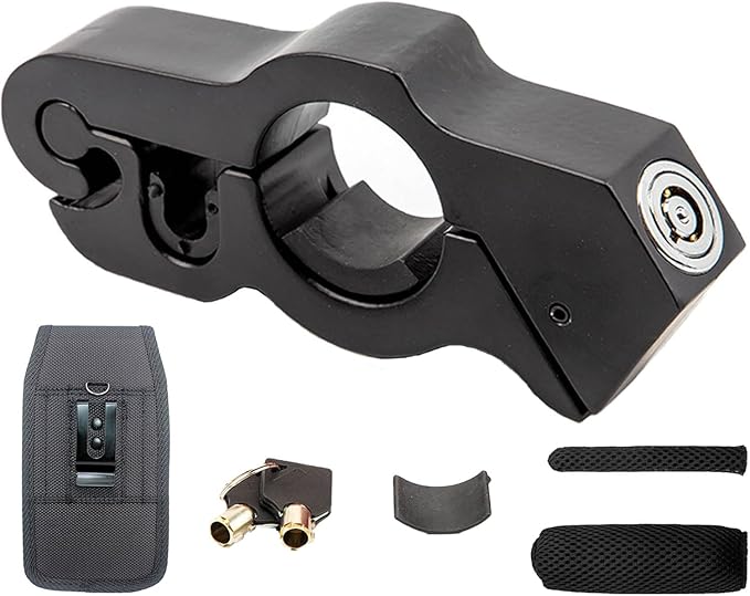 Motorcycle Brake Lock, Heavy Duty Motorcycle Locks Anti Theft, Motorcycle Accessories for Moped Dirt Bike Scooter and ATV