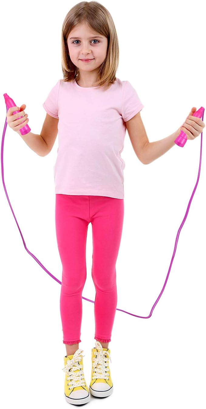 Aneco 10 Pack Kids Jump Rope Set Colorful Outdoor Jump Ropes 7.3 Feet Jumping Ropes Great Birthday Party Sports Activities Favors Gift