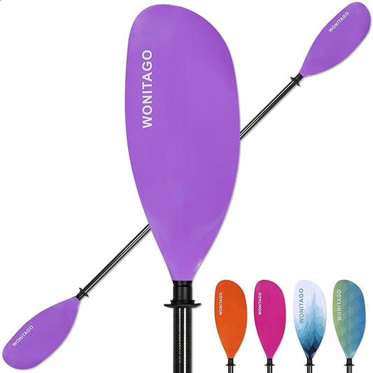 Kayak Paddle Carbon Fiber Shaft and Reinforced Nylon Blade, Adjustable Kayaking Oars, 3 Piece, 230-250 cm/90-98 Inches,210-230 cm/82-90 inches