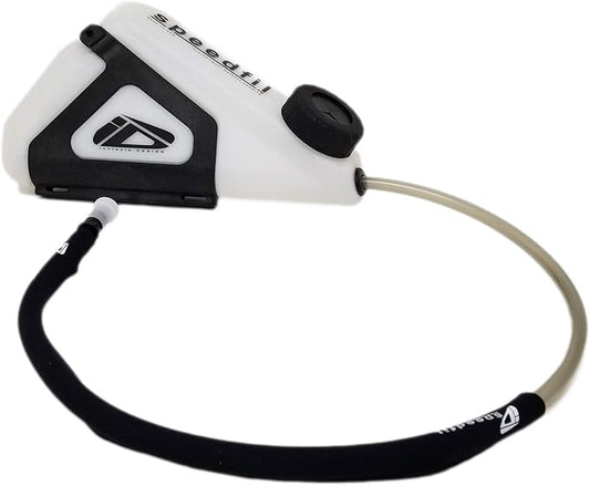 Speedfil F1 Bicycle Water Bottle, Hands-Free Frame Mounted Hydration System with Refill Port