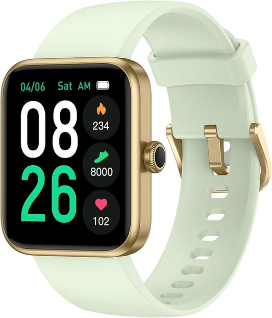 Smart Watch, Fitness Tracker, Heart Rate Monitor, Blood Oxygen, Sleep Tracking Fitness Watch 5ATM Waterproof Smartwatch for Men Women Pedometer Compatible with Android iOS