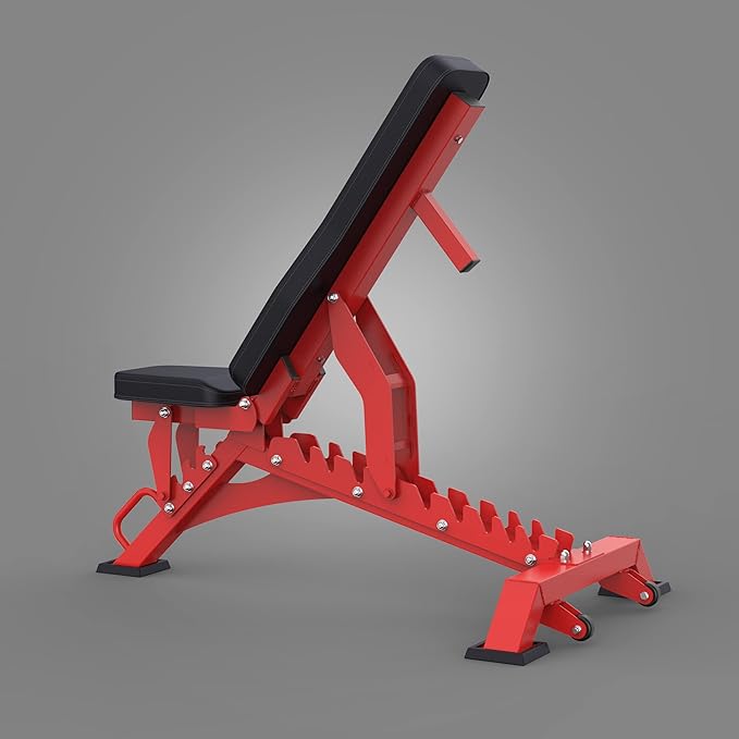 MAJOR FITNESS Weight Bench - 1300LBS Weight Capacity and 36 Adjustable Positions Strength Training Bench for Garage and Home Gym Workouts