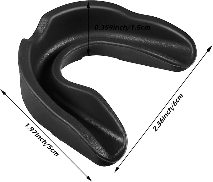 Kathfly 100 Pcs Youth Mouth Guard for Sports Mouthguard Athletic Football Mouth Guard Football Mouthpiece Gum Protection for Boxing Basketball Hockey Karate(Black)