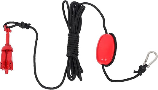 1 Pack 1.5 lb Red Marine Kayak Folding Grapnel Anchor Kit for Small Boats Kayaks Canoe Paddle Boards