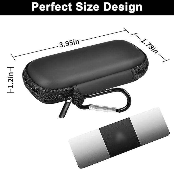 Heart Rate Monitor Case Compatible with AliveCor Kardia Mobile Personal ECG/for AliveCor KardiaMobile 6L for Apple Android Smartphone, Mini Portable Heart Rate Device Storage Carrying Holder-Box Only