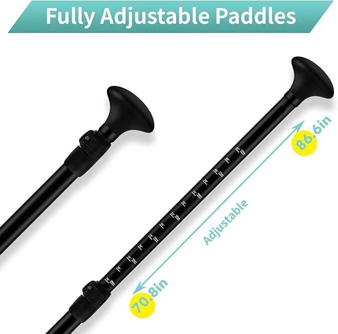 LitGreen Full Carbon Fiber SUP Paddles for Surfing, 1 x 3 Section Adjustable 25oz Lightweight Stand-up Paddle Oars for Paddleboard, Floating, Water Sport