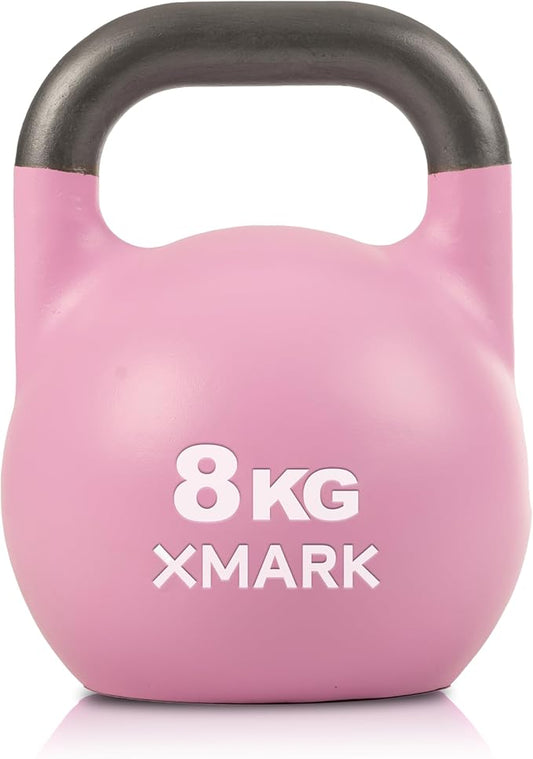 XMARK Kettlebells, Competition Kettle Bells for Strength Training, Squats, Deadlifts,Kettle Bell Swings, Exercise Equipment for Home and Gym - Available in Sizes From 8kg to 32kg