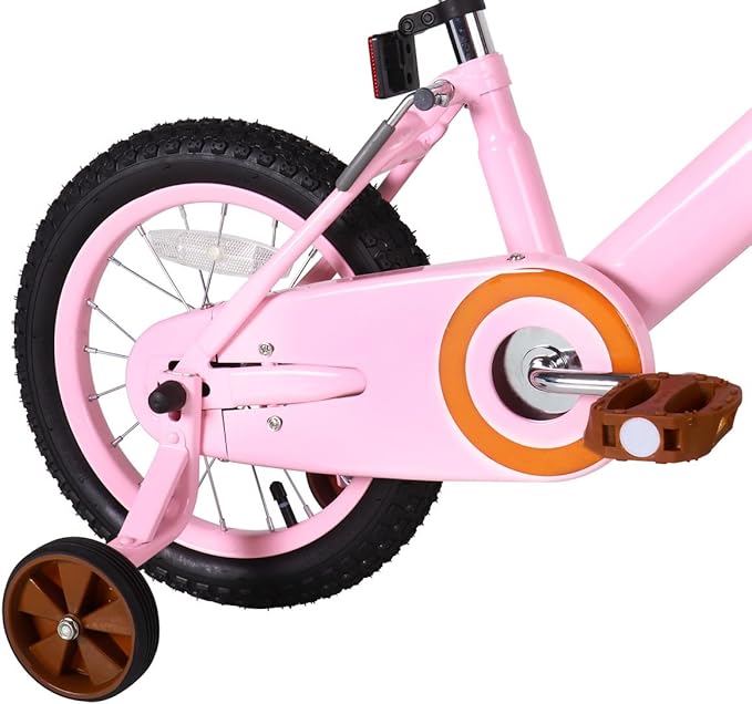 JOYSTAR Vintage Kids Bike with Training Wheels & Basket, 12 14 16 Inch Girls Bike for 2-7 Years Old, Children Bicycles, Multiple Colors