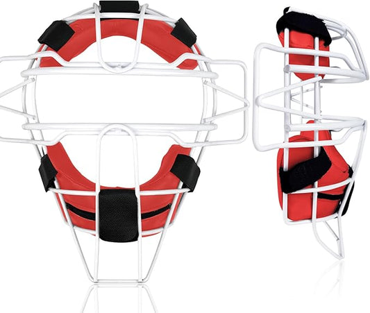 Baseball Catcher Mask Umpire Mask,Full-Face Protection Mask for Baseball,Lightweight Secure Fit Provides Maximum Protection and Comfort – Does Not Obstruct View