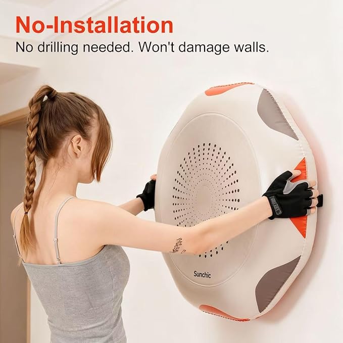 Inflatable Boxing Machine, Sunchic 2025 New Model Boxing Equipment with Boxing Gloves, Wall-Mounted Boxing Machine for Adults & Youth Boys and Girls,Interactive Professional Training, Stress Relief